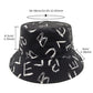 Love Letter Pattern Printed Bucket Hat