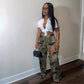 Fashion Digital Print Overalls