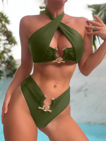 Women’s High Waist Hollow Bikini