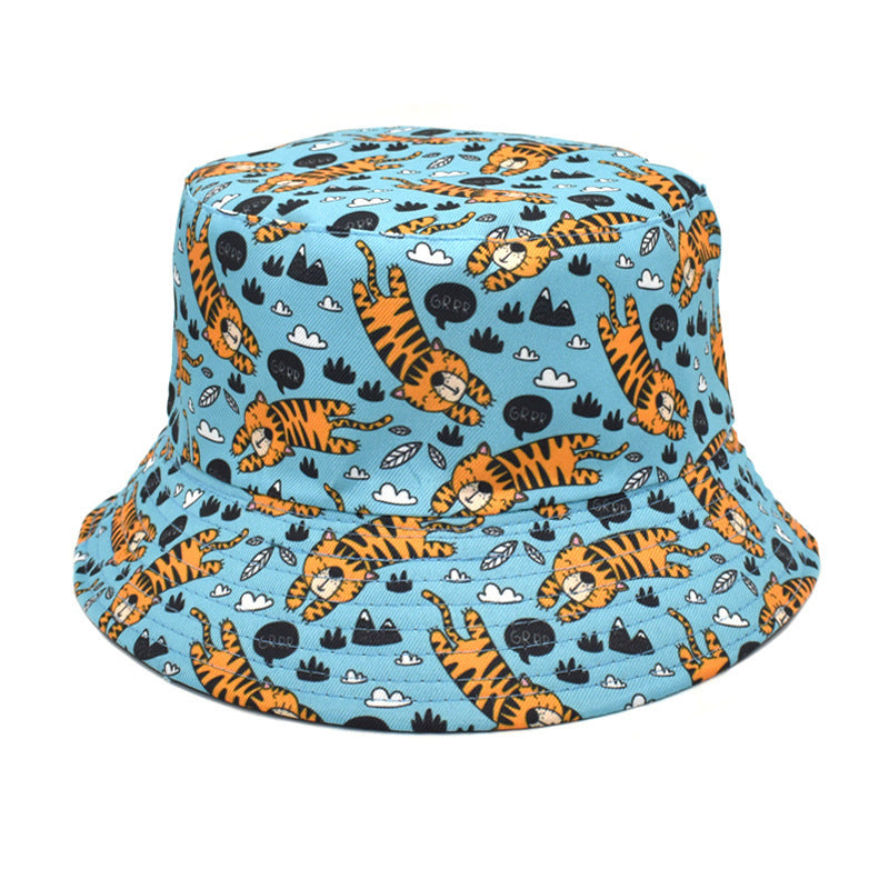 Double-Sided Printed Fisherman Hat