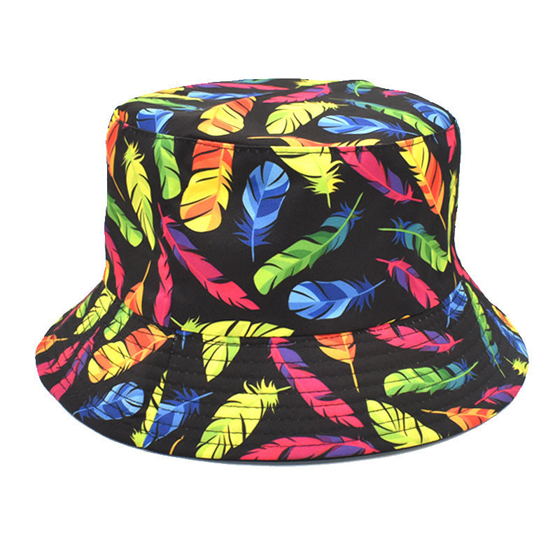 Double-Sided Printed Fisherman Hat