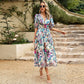 Women's V-Neck Long Summer Dress