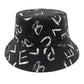 Love Letter Pattern Printed Bucket Hat